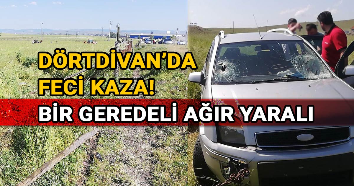 Dörtdivan'da feci kaza: Bir Geredeli ağır yaralı!