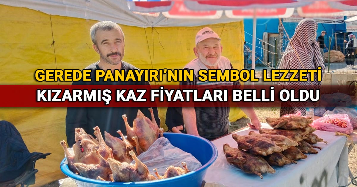 Gerede Panayiri Kizarmis Kaz Fiyatlari
