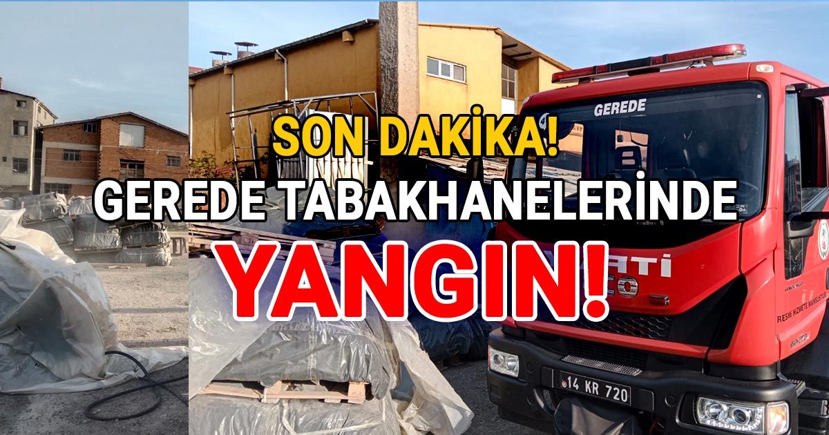 Gerede tabakhanelerinde yangın çıktı