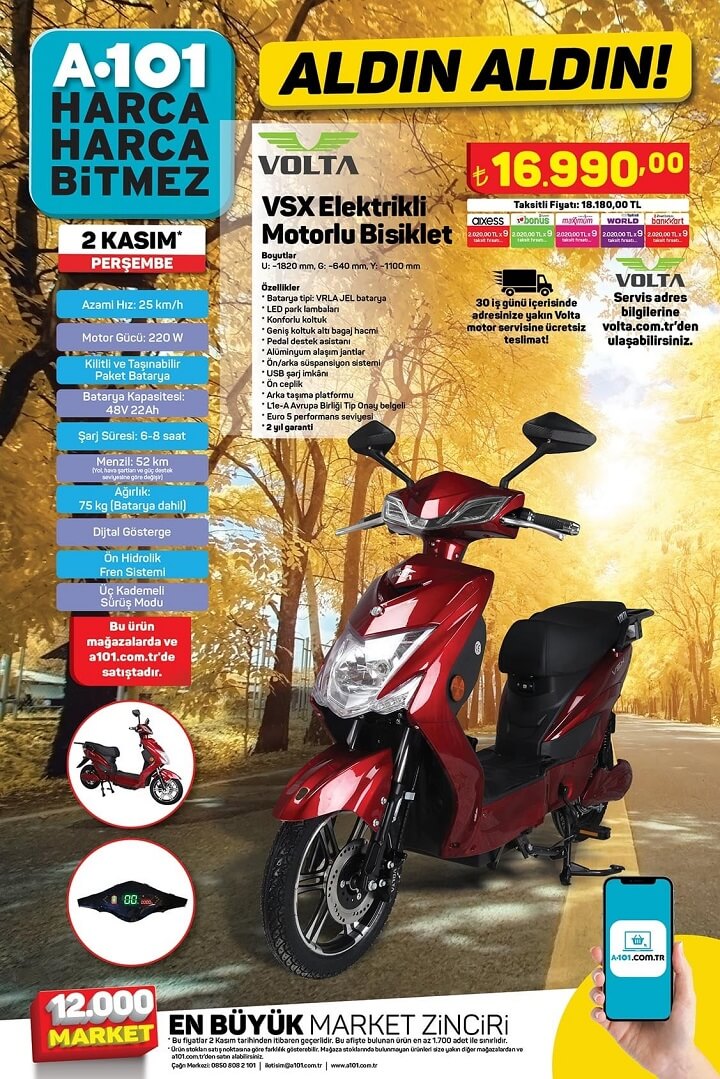 A101 Aktüel 2 Kasım