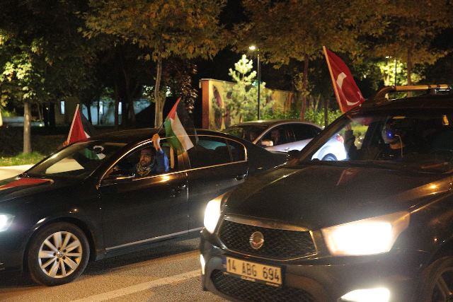 Bolu'da Filistinlilere destek gösterisi düzenlendi