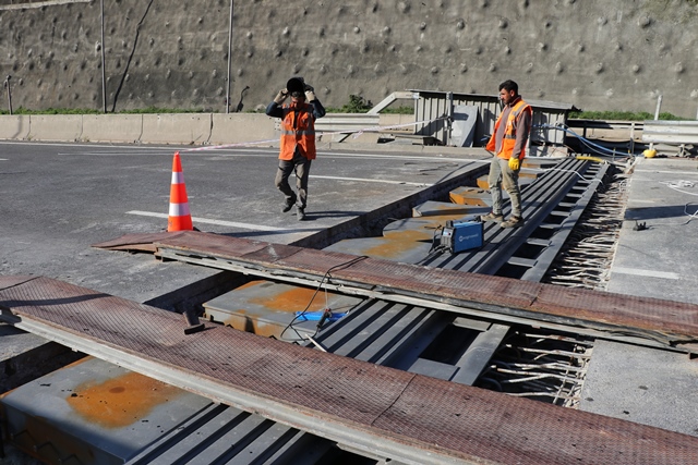 Anadolu Otoyolu'nun Bolu Dağı geçişinde onarım çalışmalarının yarısı tamamlandı
