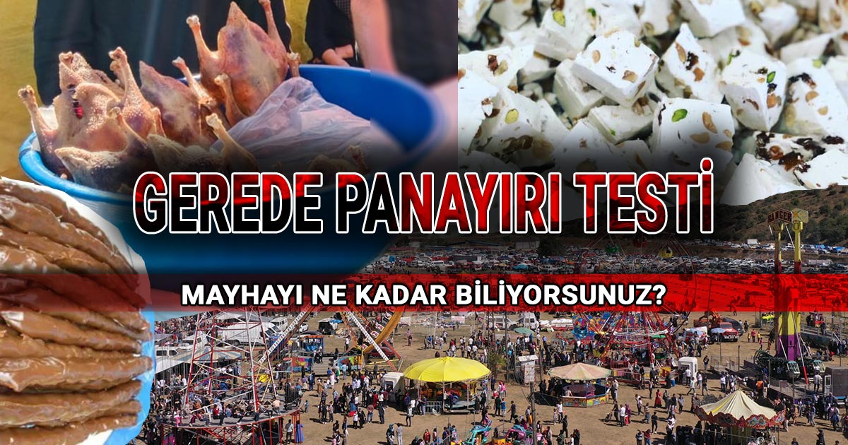 Gerede Panayırı testi