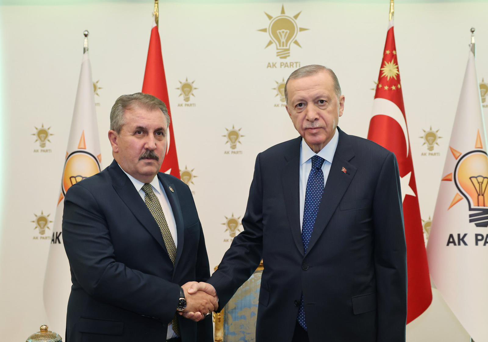 Mustafa Destici ve Recep Tayyip Erdoğan