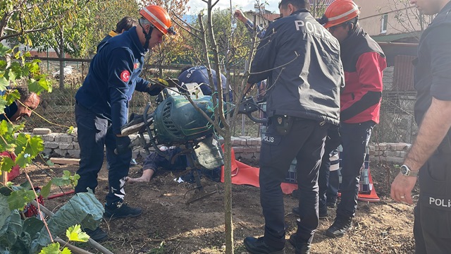 Bolu'da bacağı çapa makinesine sıkışan kişi yaralandı