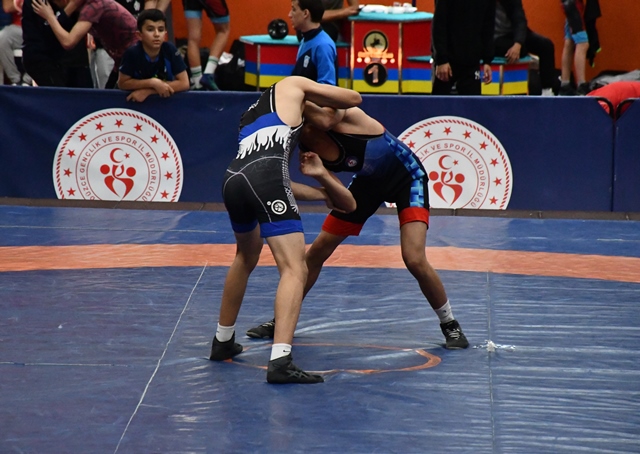 Düzce'de "Muzaffer Cicü Serbest Güreş Turnuvası" düzenlendi