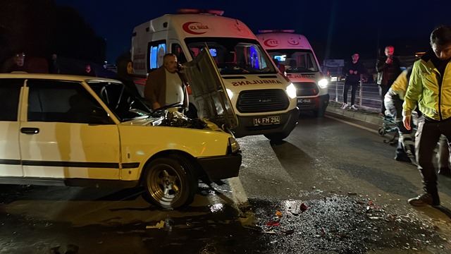 Bolu'da zincirleme trafik kazasında 9 kişi yaralandı