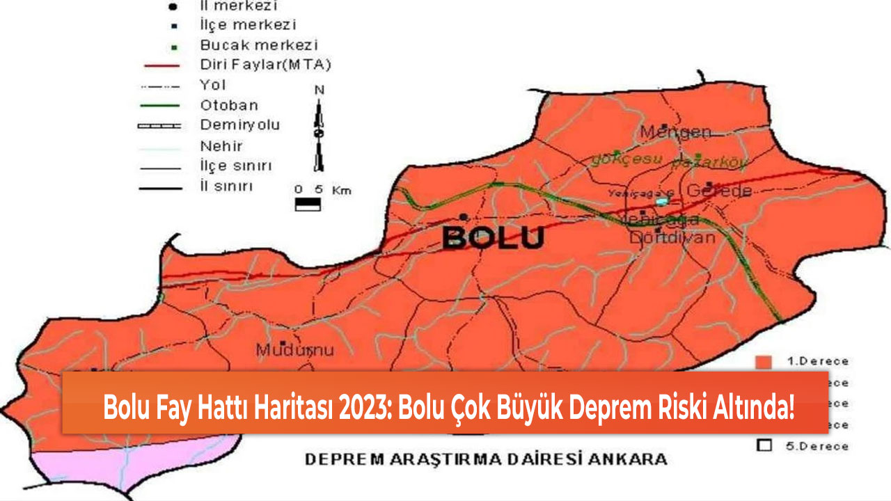 Bolu Fay Hattı Haritası 2023
