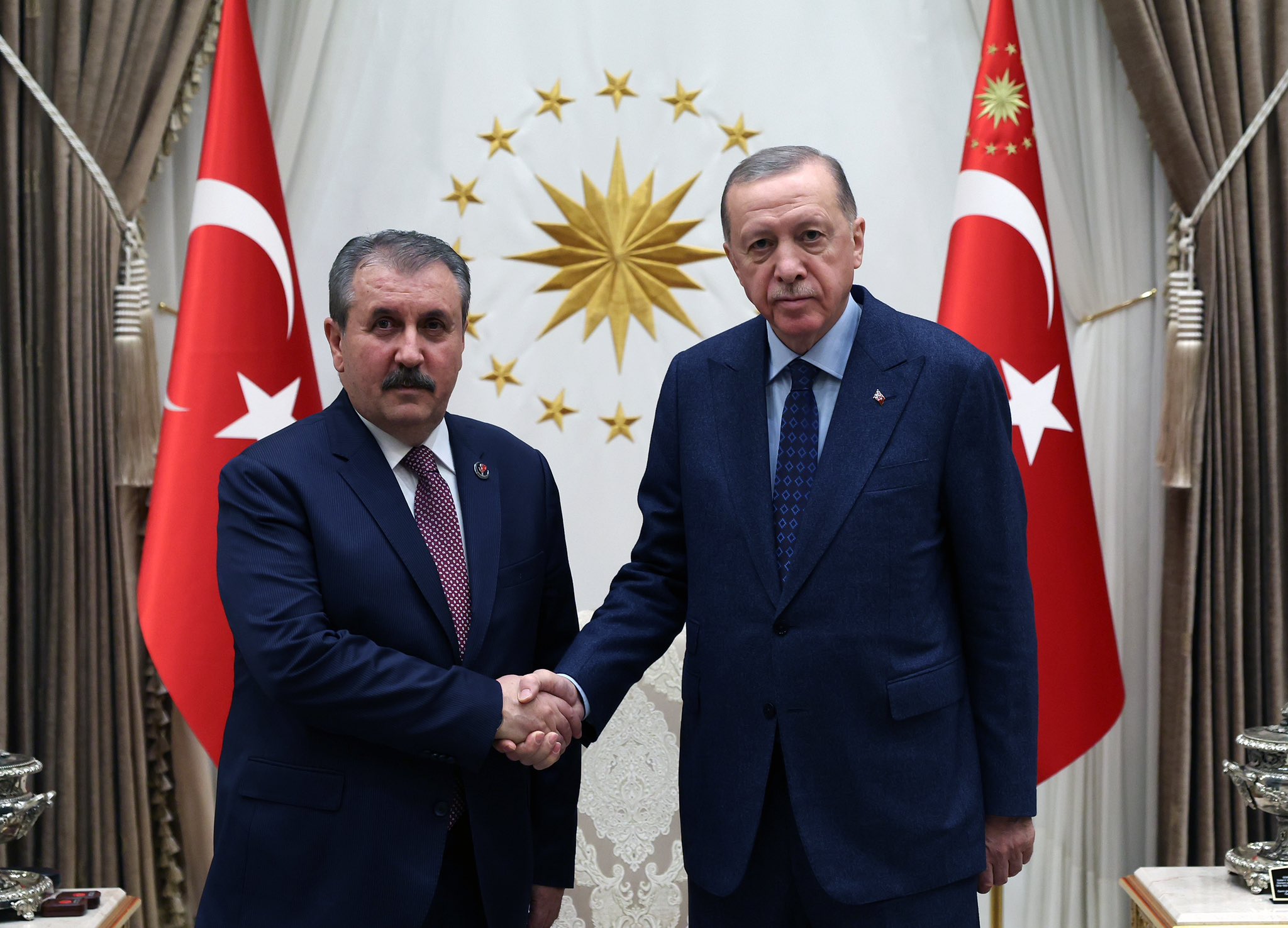 Recep Tayyip Erdoğan ve Mustafa Destici