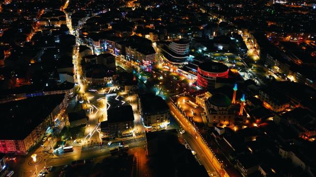 Bolu Meydanı Şehir Havadan Görüntü