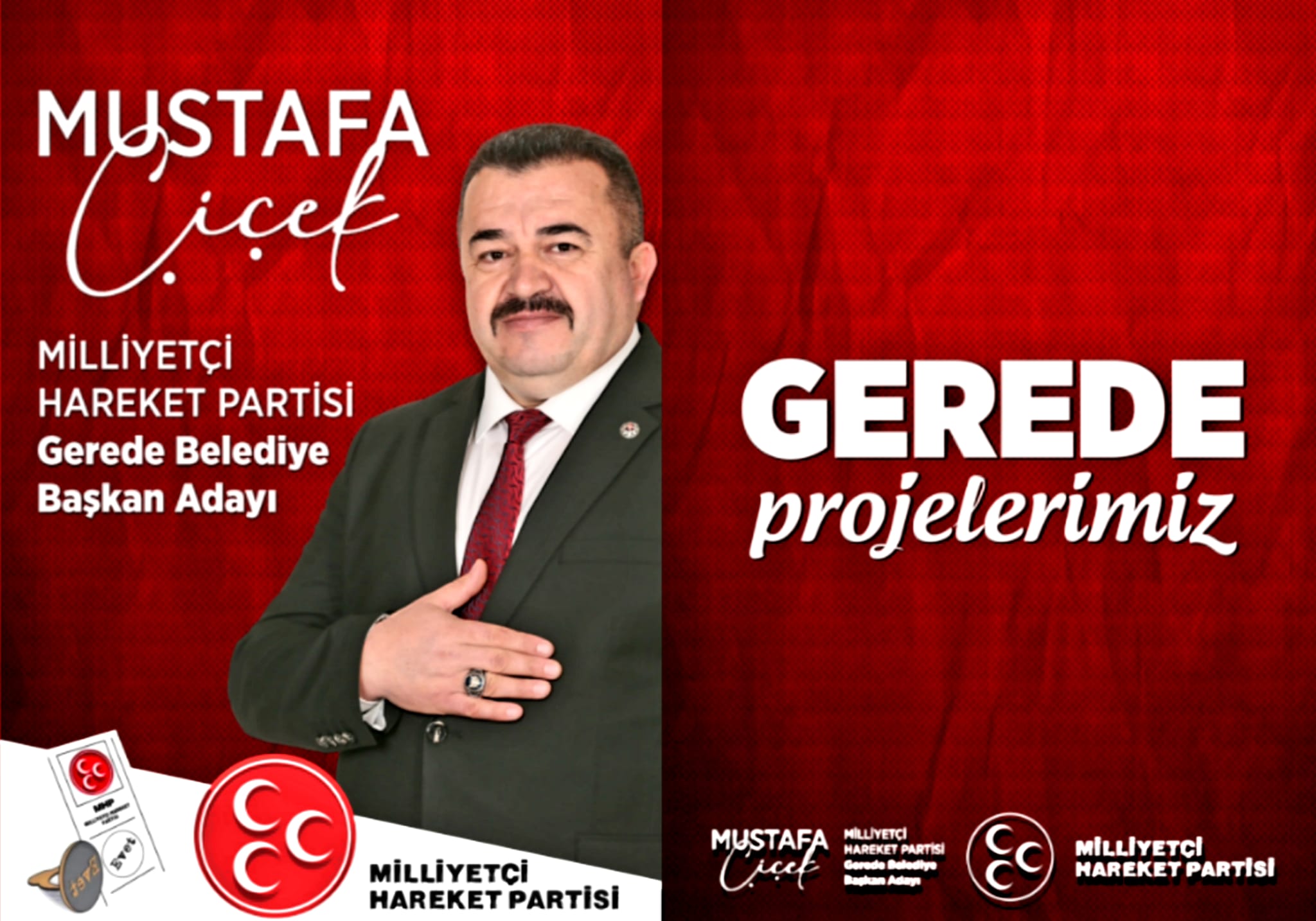 MHP Gerede Belediye Başkan Adayı Mustafa Çiçek Projelerini Açıkladı