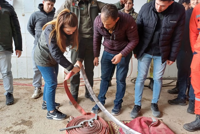 Gerede'de orman yangınlarıyla mücadele tatbikatı yapıldı