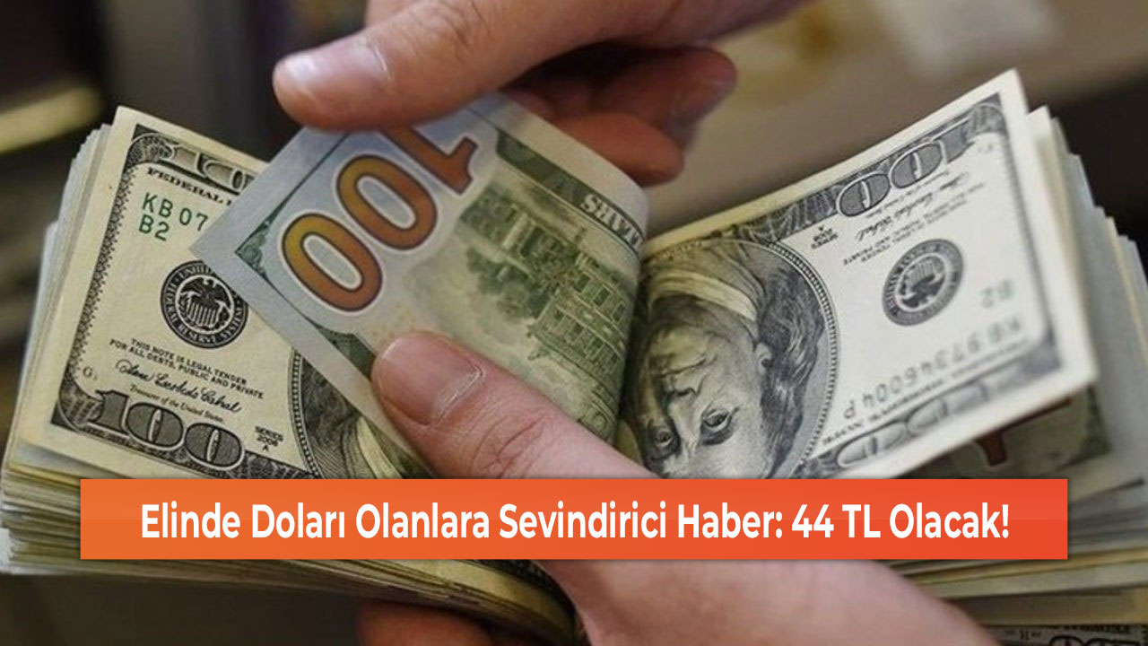 Elinde Doları Olanlara Sevindirici Haber: 44 TL Olacak!