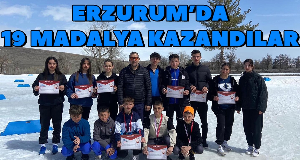 Erzurum'da 19 Madalya Kazandılar