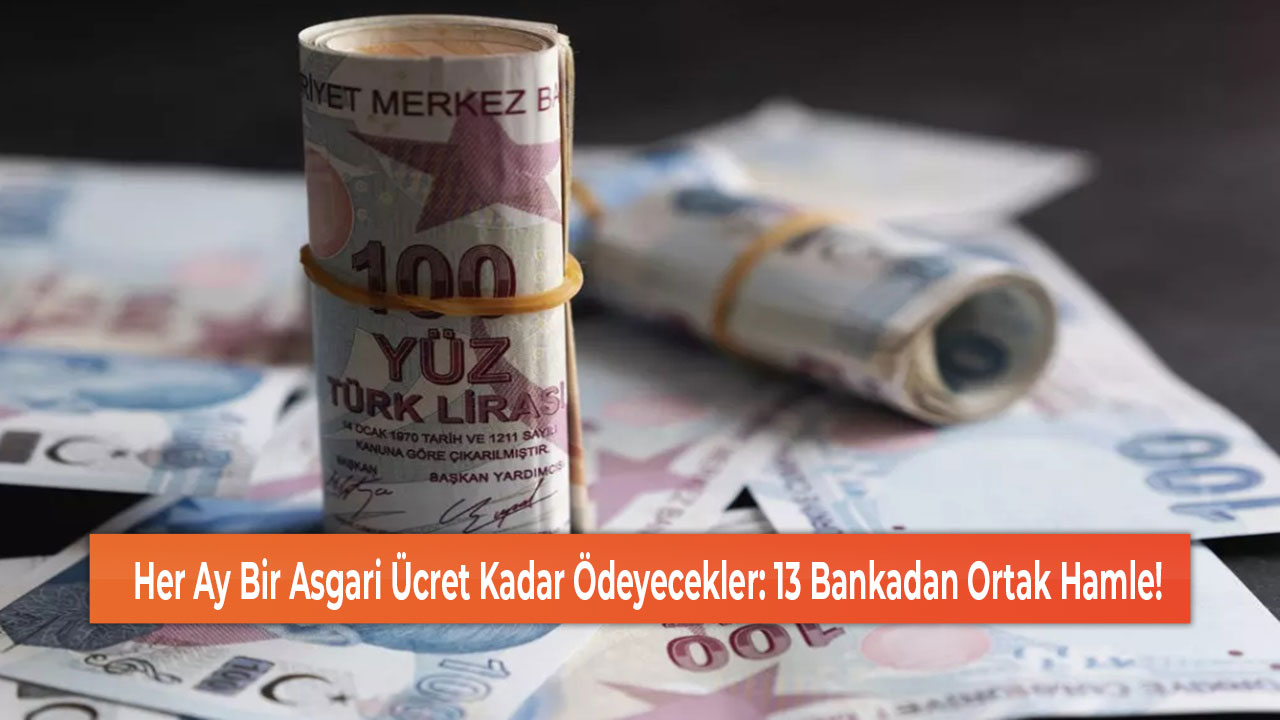 Her Ay Bir Asgari Ücret Kadar Ödeyecekler 13 Bankadan Ortak Hamle