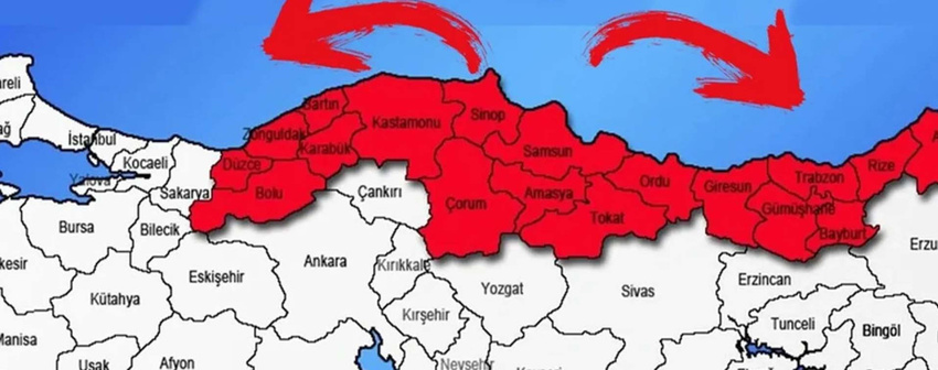 Karadeniz Bölgesi Bolu Harita Hava Durumu Sıcaklık