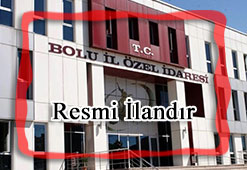 Bolu Özel İdaresi Resmi İlan
