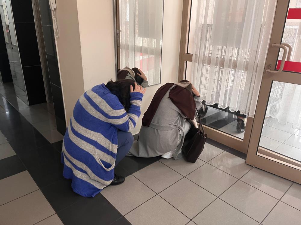 Kız yurdunda gerçeğini aratmayan tatbikat 2
