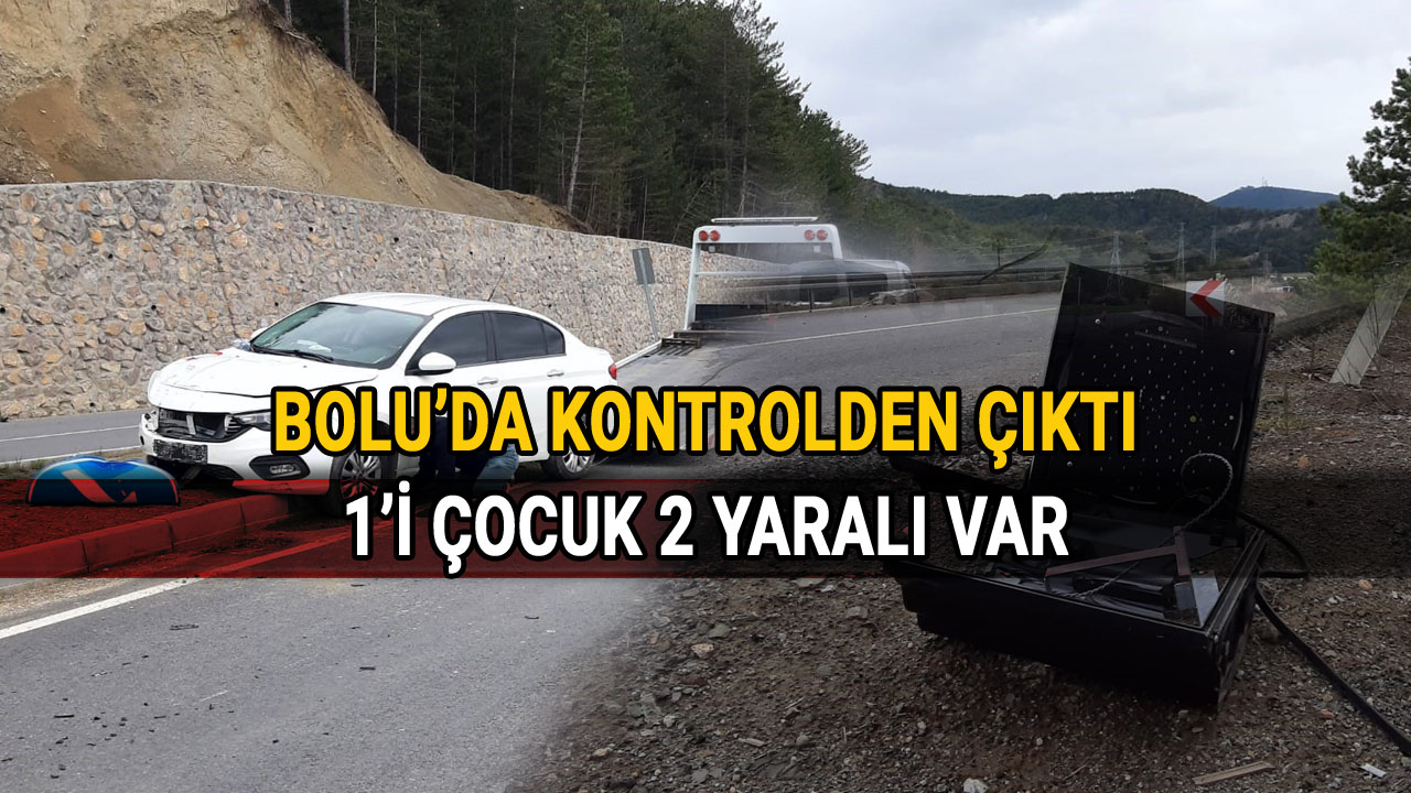 Bolu'da Kontrolden Çıktı, Bolu Mudurnu Abant Kavşağı trafik kazası