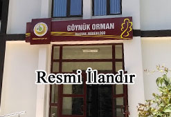 Göynük Orman İşletmesi resmi ilan