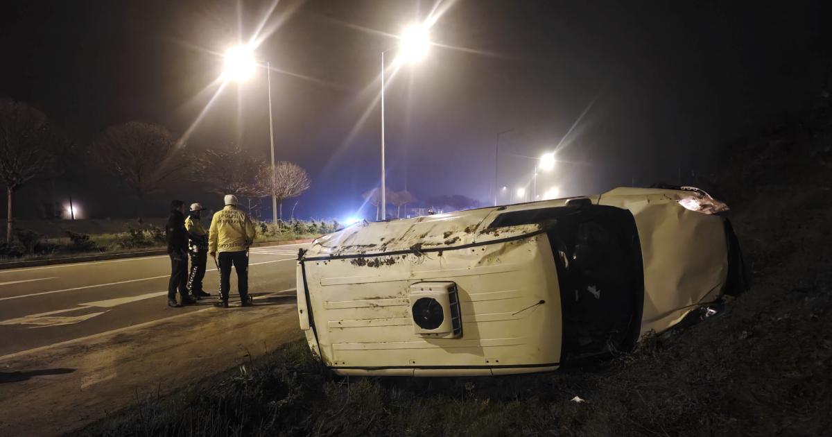 samsun yakakentte kamyonet devrildi d5lvl7Zy.jpg