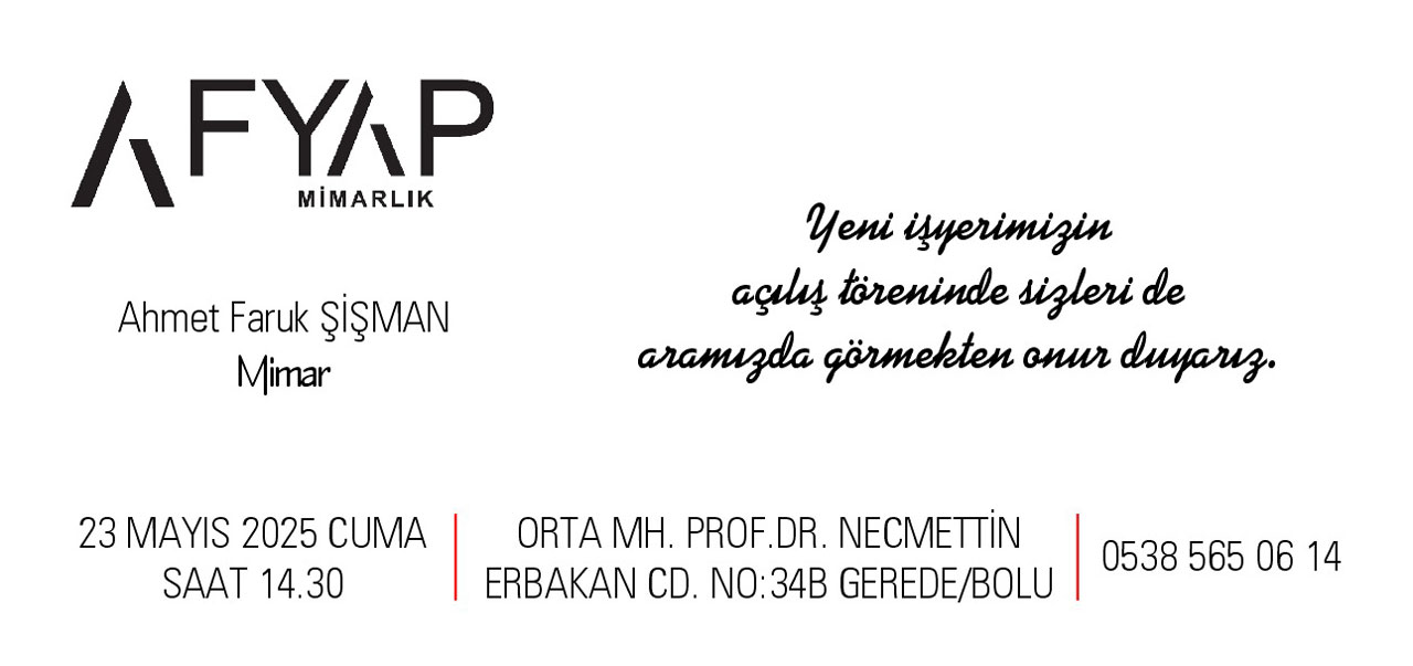 AFYAP Mimarlık Açılış