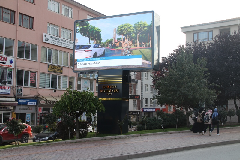 gerede led ekran cumhuriyet meydanı