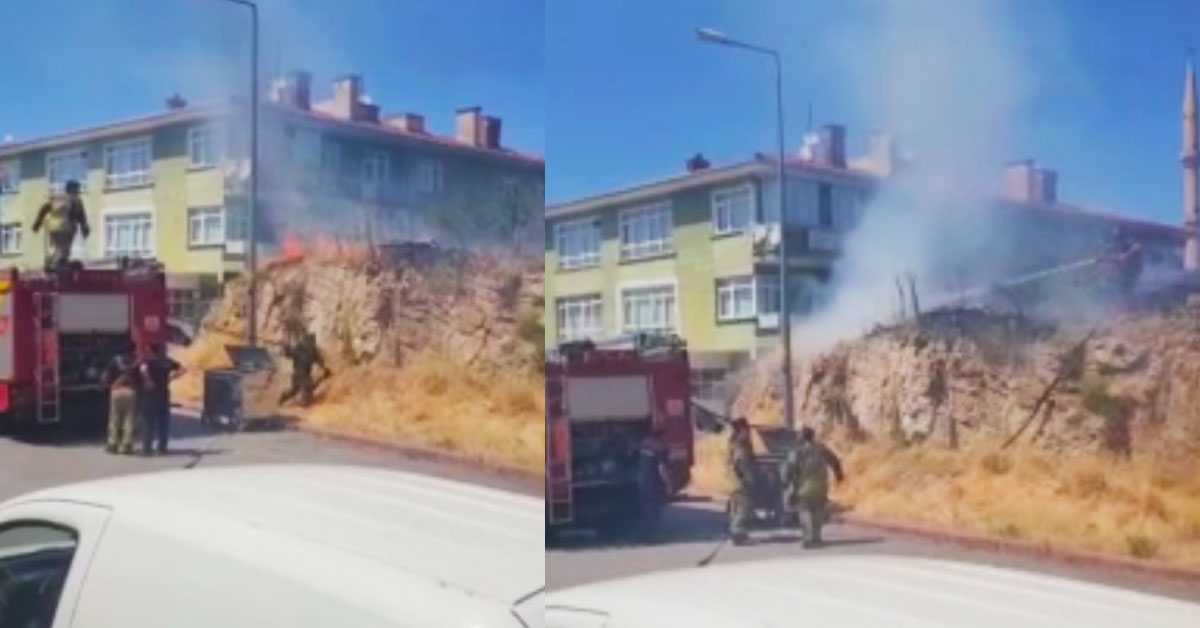 Ankara Keçiören'de Yangın