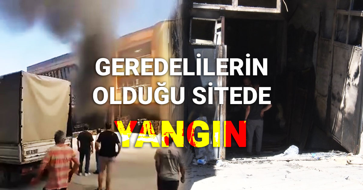Ankara'da Geredelilerin Olduğu Sitede Yangın, Ankara Altındağ Yangın
