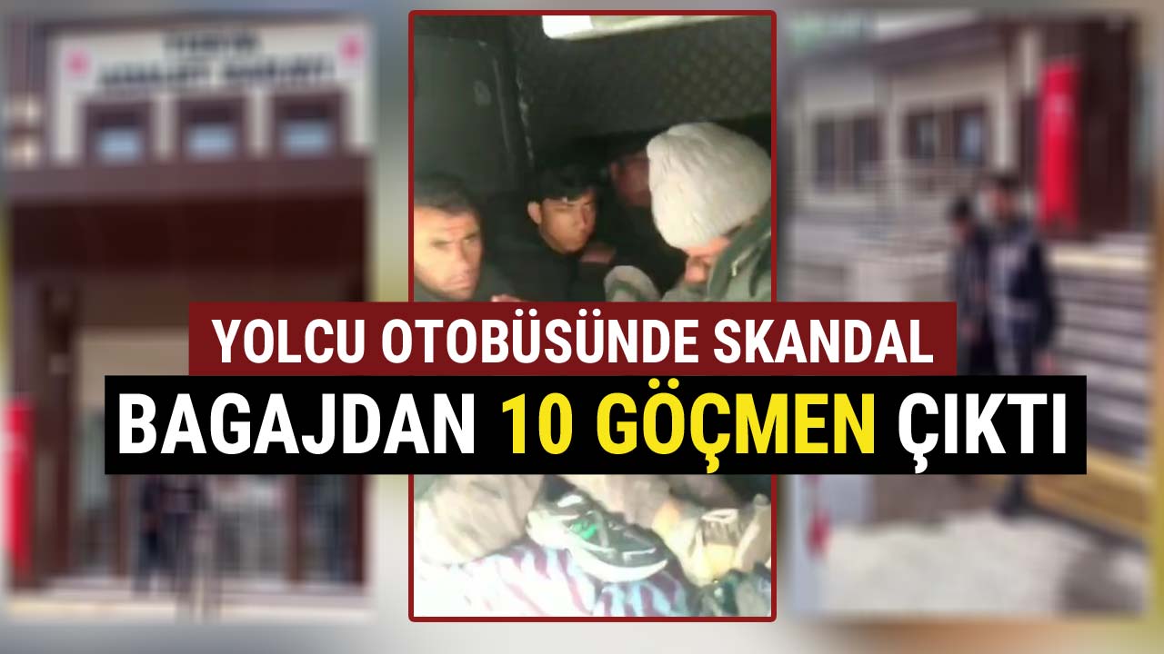BAGAJDAN 10 GÖÇMEN ÇIKTI