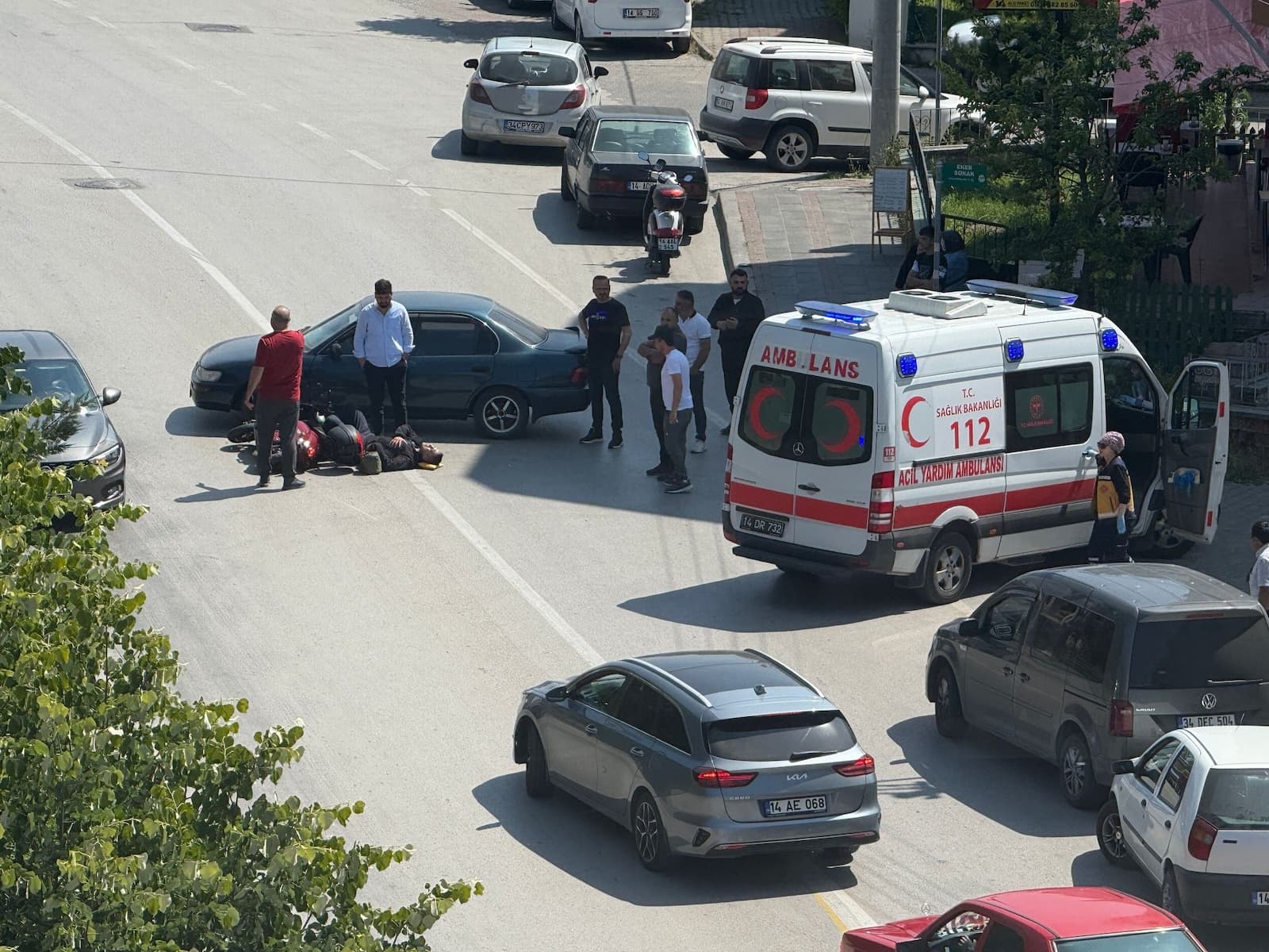 Bolu’da Motosiklet Kazası Yaralı Var