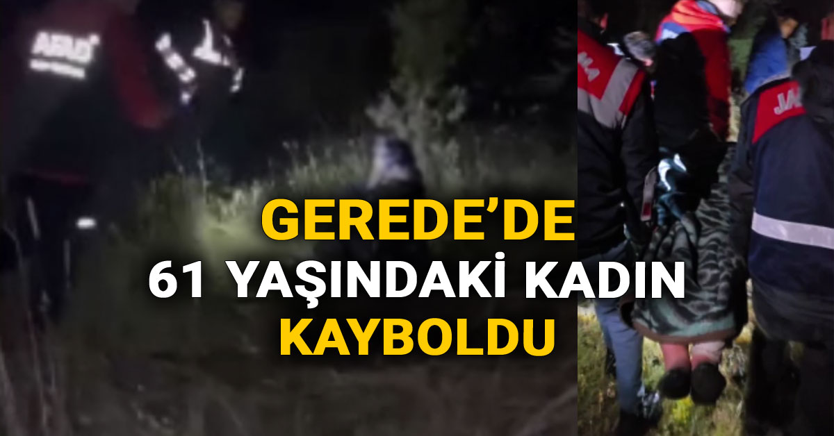 Gerede'de 61 Yaşındaki Kadın Kayboldu, Ekipler Harekete Geçti