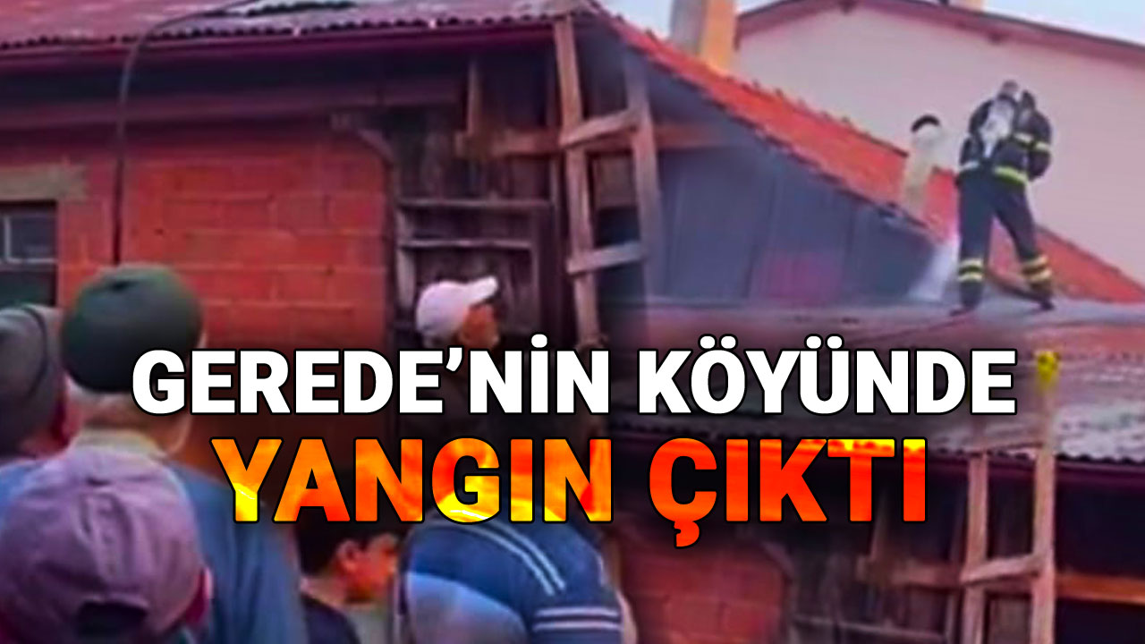 Gerede'nin Köyünde Yangın Çıktı