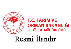 Tarım Ve Orman Bakanlığı 9. Bölge Müdürlüğü Resmi İlan