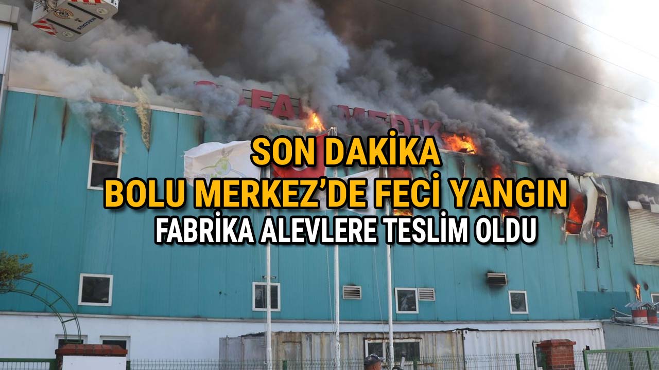 Bolu Merkez’de Feci Yangın Fabrika Alevlere Teslim Old3u