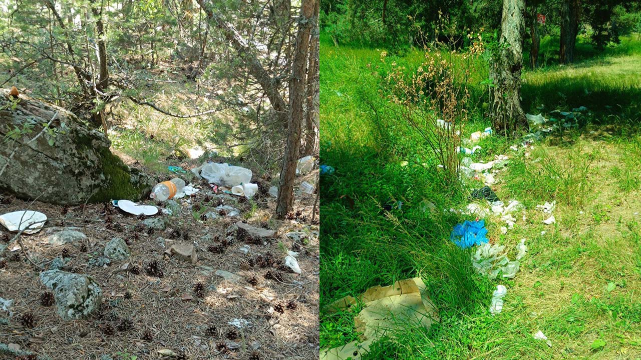 Bolu’da Doğa Çöple Boğuluyor