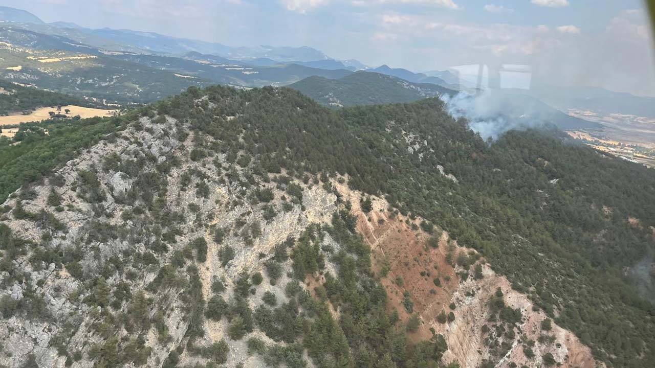 Bolu'da Yine Orman Yangını Ekipler ve Köylüler Seferber Oldu