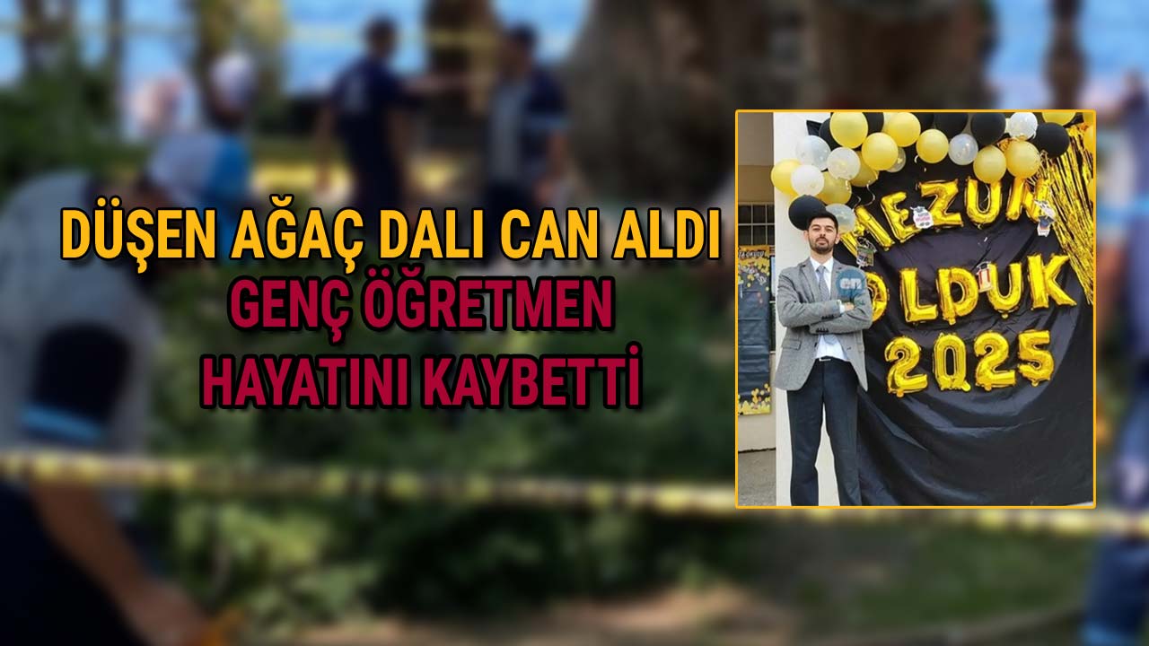 Düşen Ağaç Dalı Can Aldı Genç Öğretmen Hayatını Kaybetti