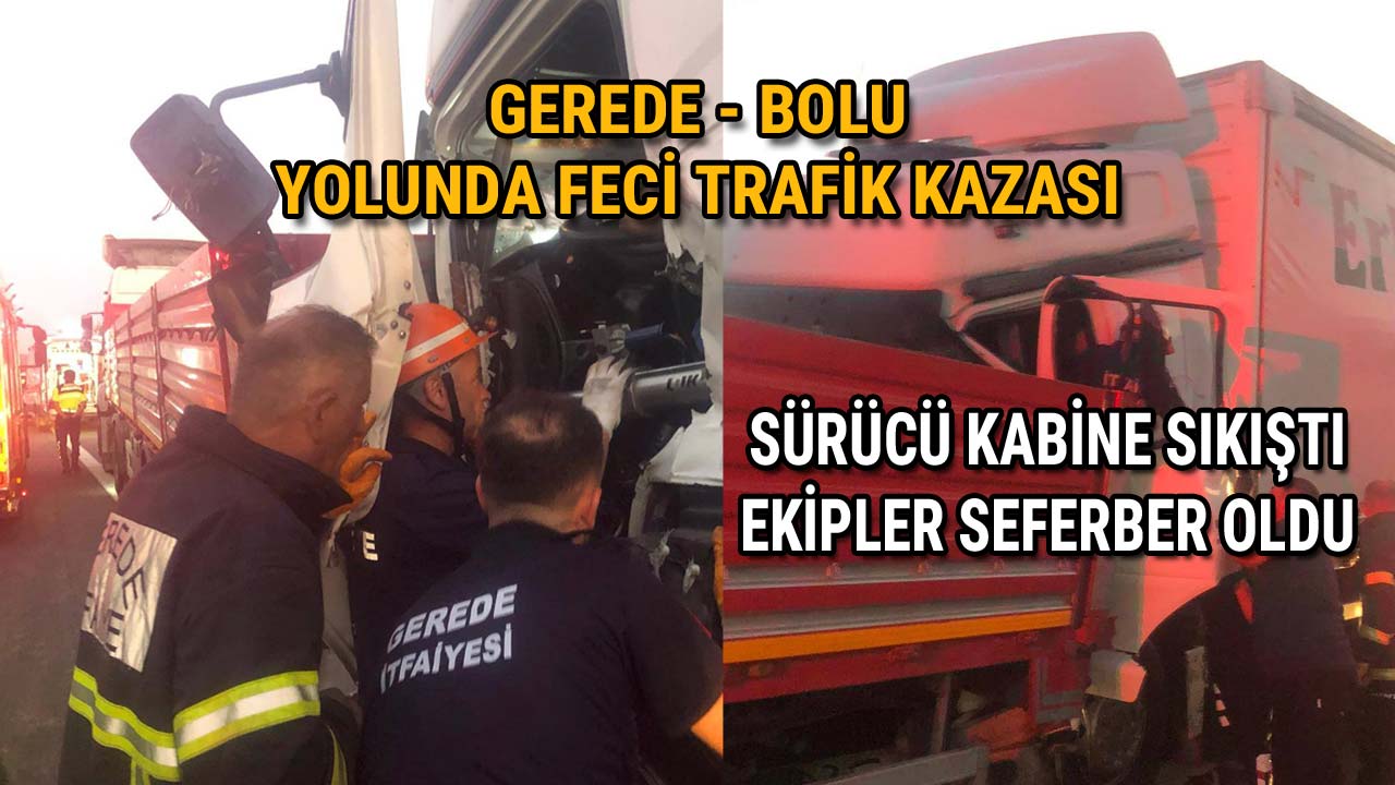 Gerede Bolu Yolunda Feci Trafik Kazası