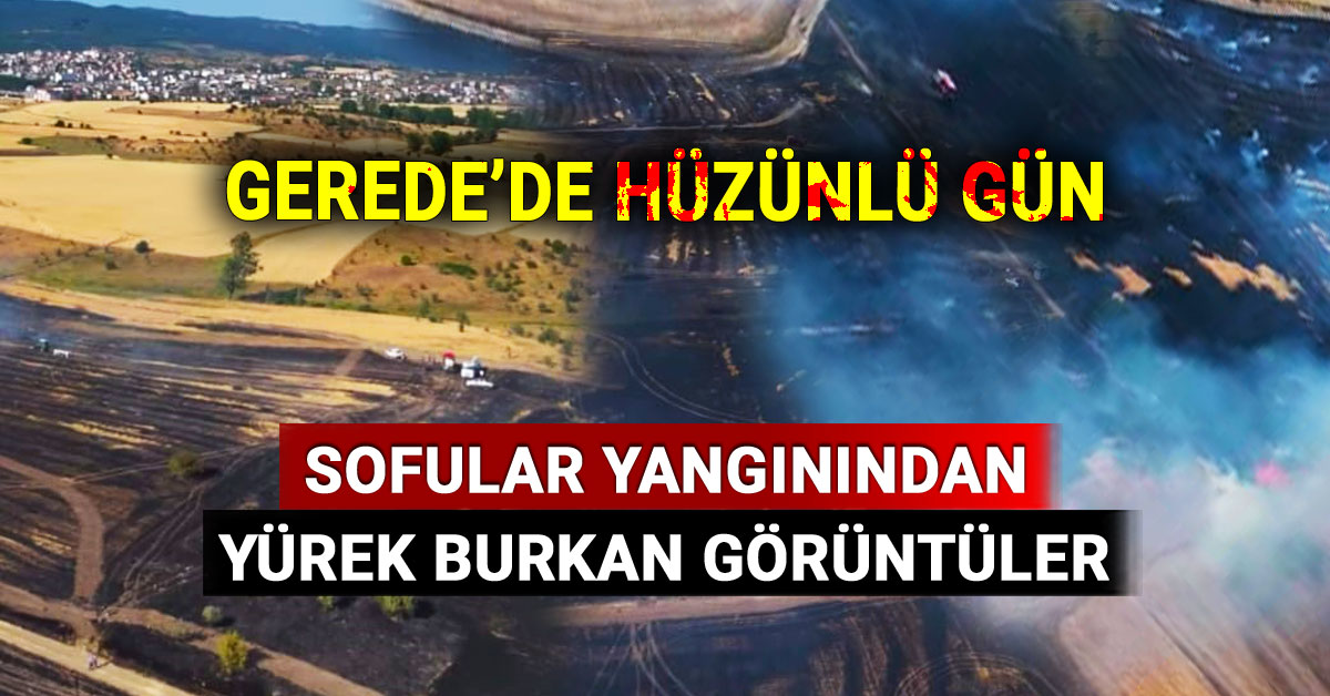 Gerede'de Hüzünlü Gün, Sofular Yangınından Yürek Burkan Görüntüler