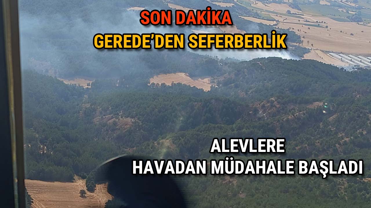 Gerede'den Seferberlik Alevlere Havadan Müdahale Başladı
