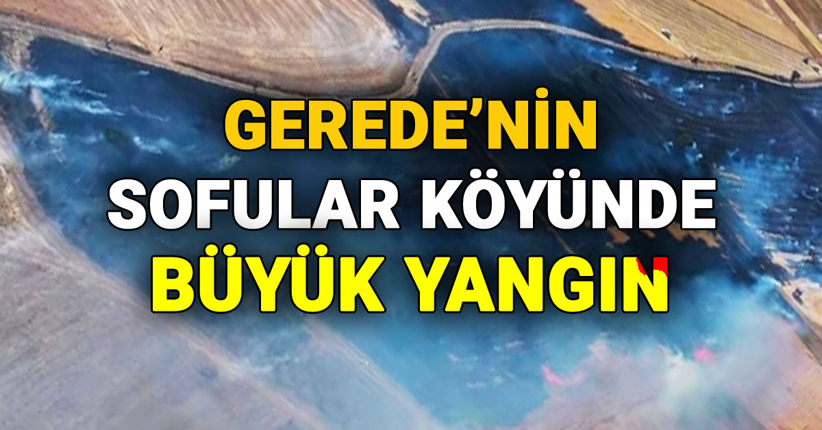 Gerede'nin Sofular Köyünde Büyük Yangın