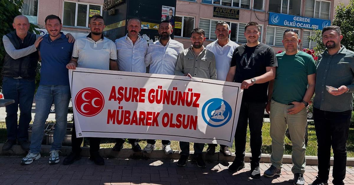 MHP ve Ülkü Ocakları Gerede'de Aşure Dağıttı