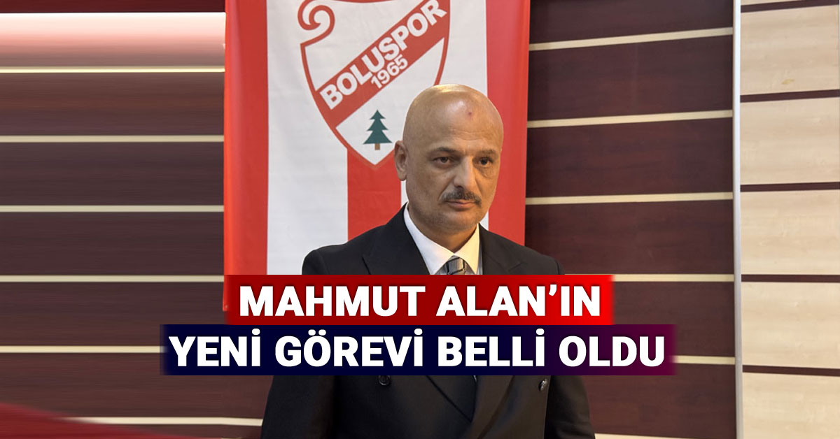 Mahmut Alan'ın Yeni Görevi Belli Oldu, Boluspor