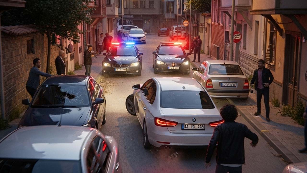 Polisten Kaçtı, 4 Araca Çarptı Mahalle Savaş Alanına Döndü