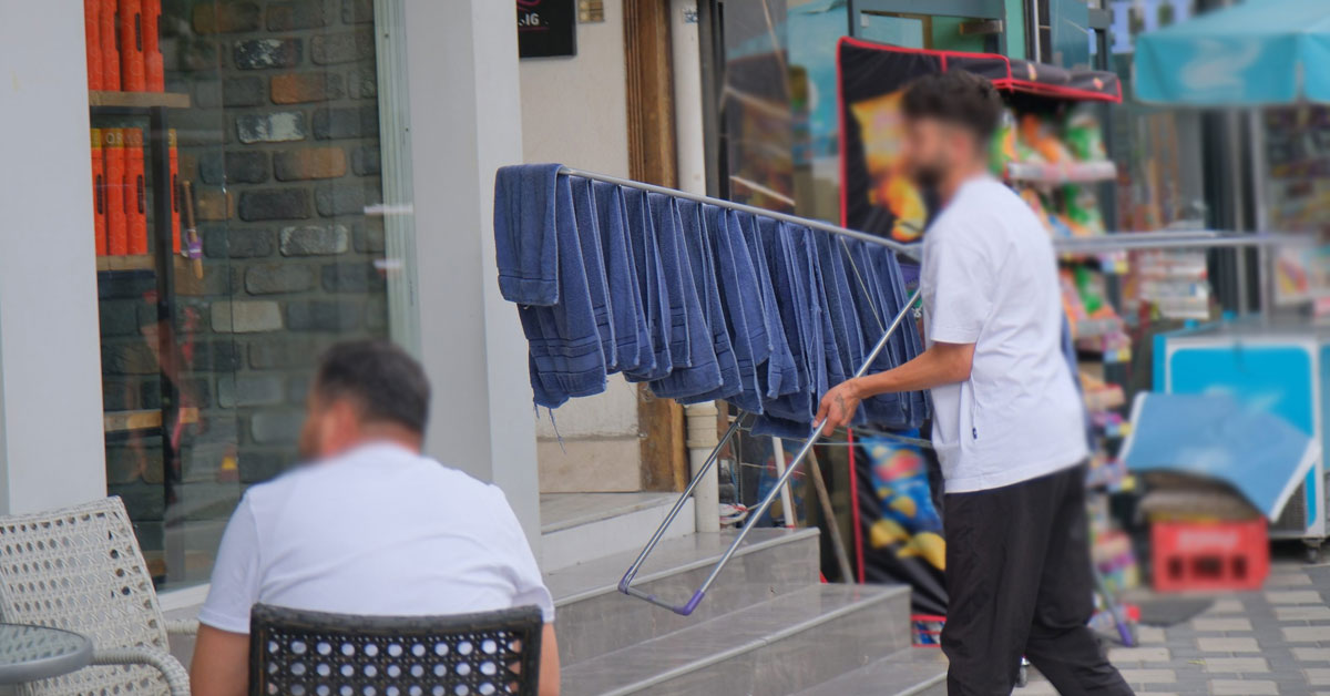 bolu'da kaldırım işgali