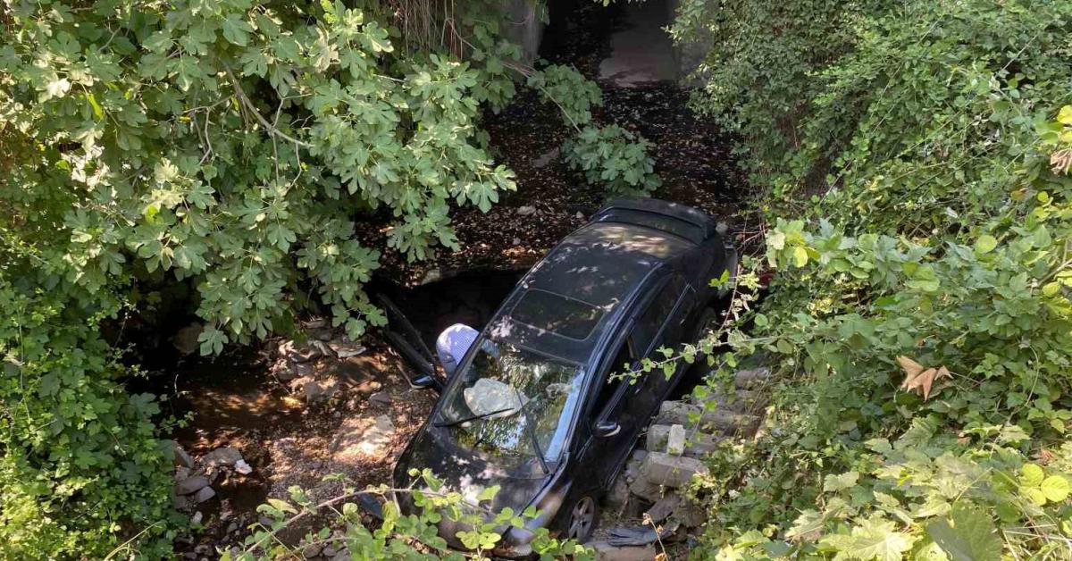 kocaelide park halindeki arac kanalin icine dustu 3NHJzNeS.jpg