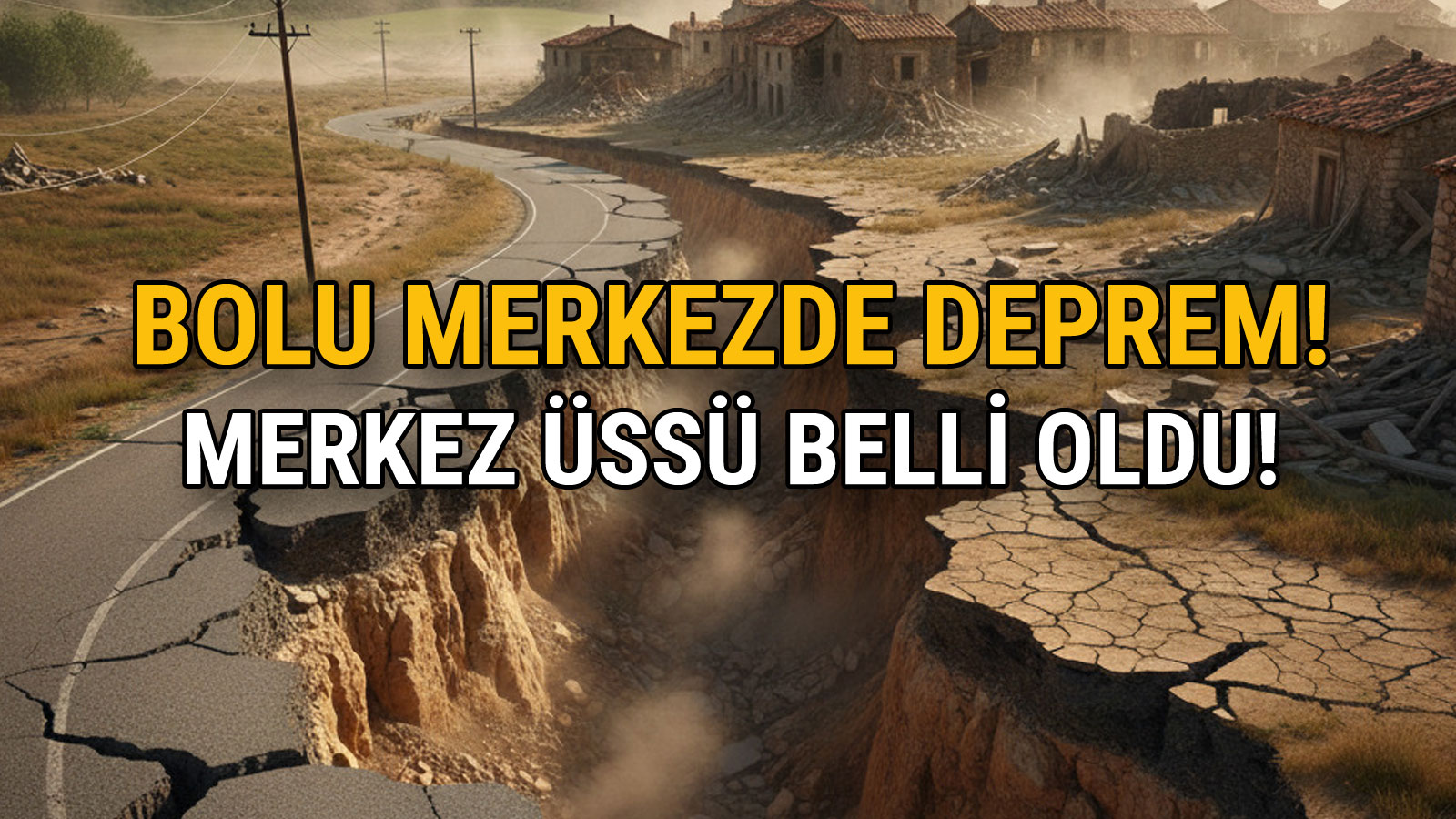 Bolu 4Merkezde Deprem