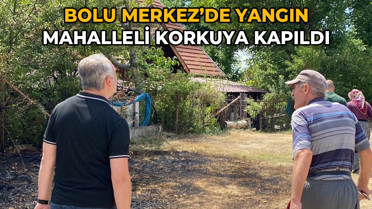 Bolu Merkez'de Alevler Yükseldi