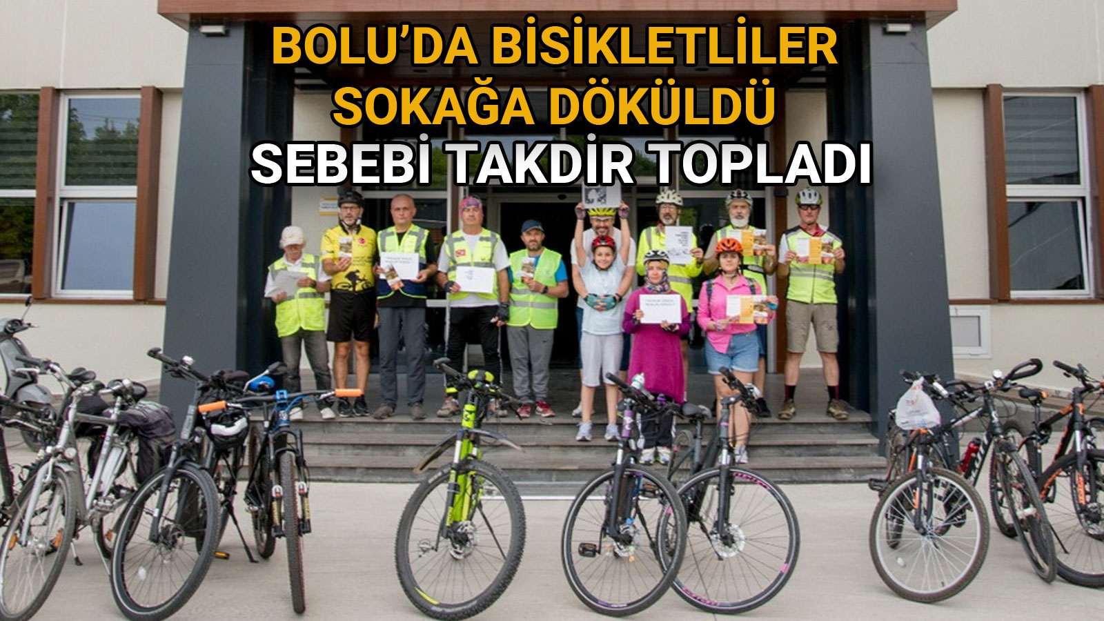 Bolu’da Bisikletliler Sokağa Döküldü Sebebi 2Takdir Topladı